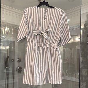 Striped Bow-Tie Romper